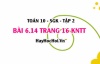 Bài 6.14 trang 16 Toán 10 tập 2 Kết nối tri thức
